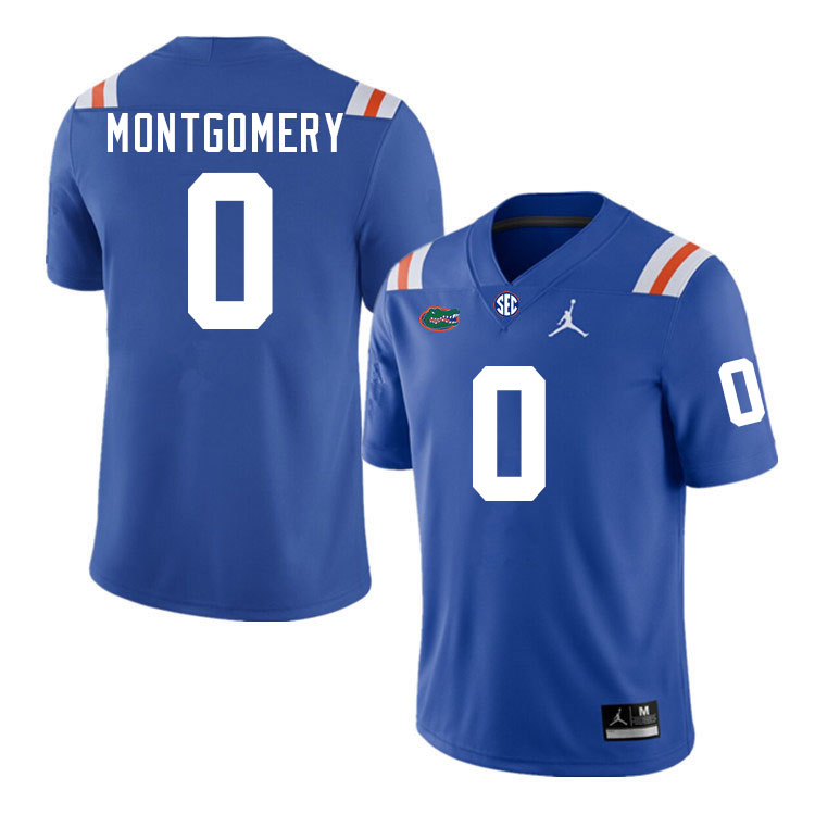 Florida Gators #0 Naeshaun Montgomery College Football Jerseys Stitched-Throwback